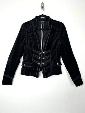 Black Velvet Marching Band Army Napoleon Blazer Military Whimsigoth Steampunk